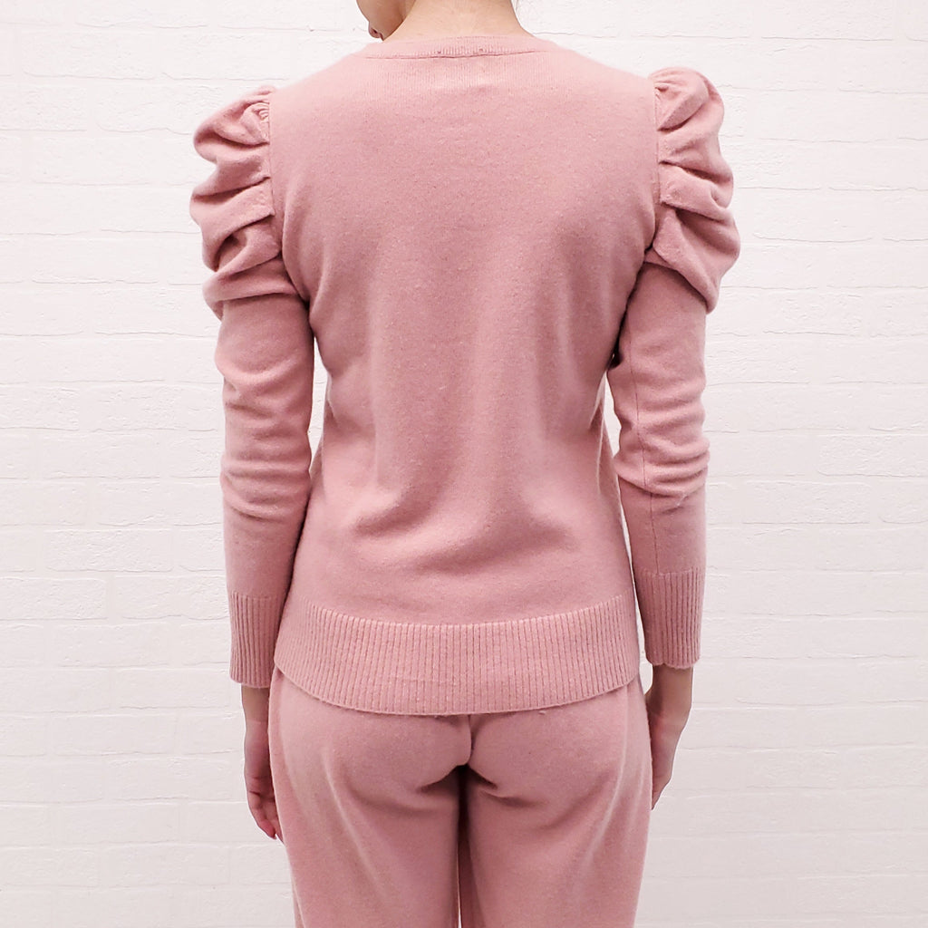 MADELEINE THOMPSON PINK CASHMERE SET - SIZE S
