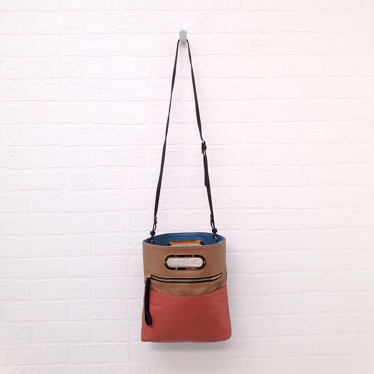 MARNI MULTI-COLOUR LEATHER HANDLE BAG