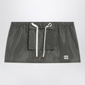 Miu Miu Tela Tec Miniskirt With Front Pocket Women