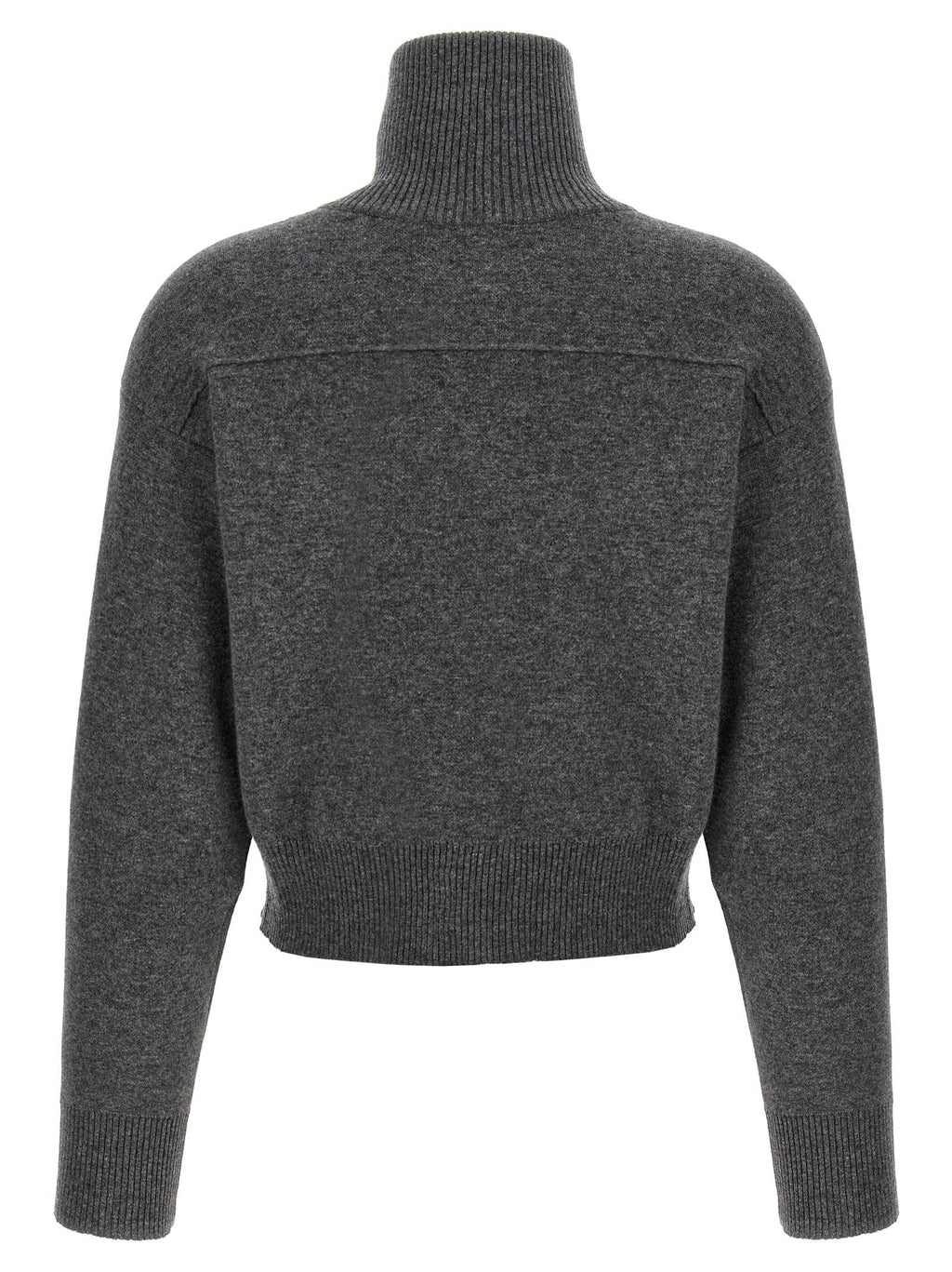 Brunello Cucinelli Women 'Shiny Zipper Pull' Wool Cardigan