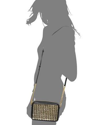 Michael Michael Kors Sequins Pouchs Medium Camera Crossbody