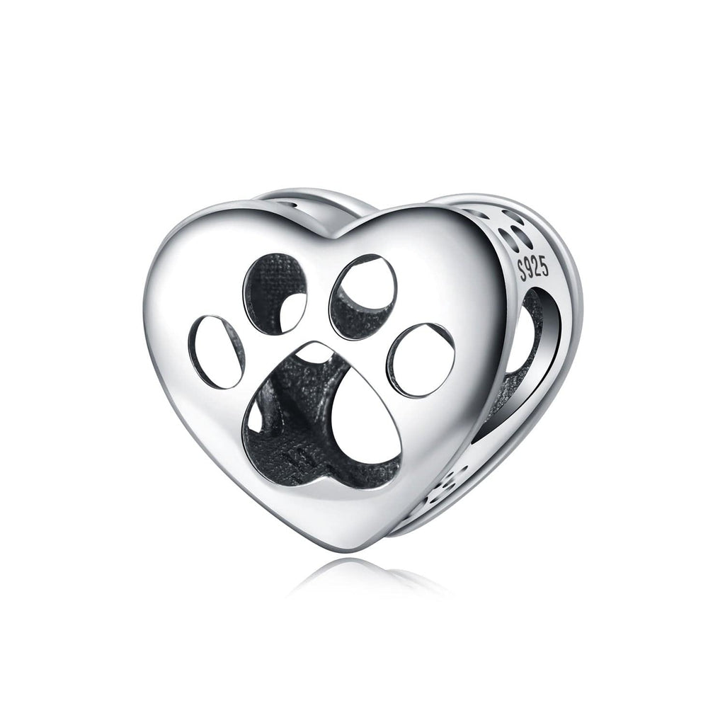 Openwork Paw Print Charm