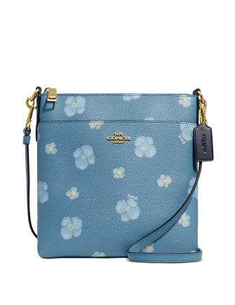 Coach Pansy Print Mini Kitt Crossbody