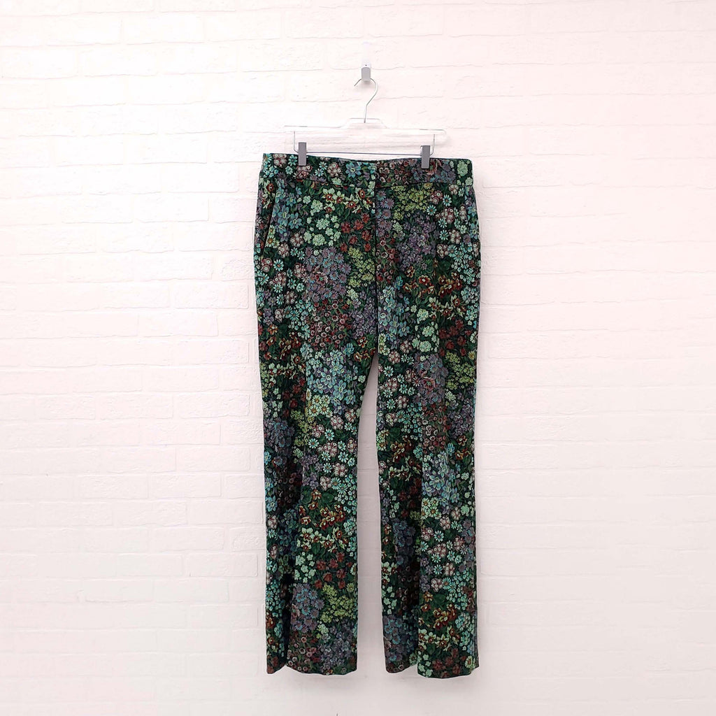 SMYTHE FLORAL TROUSERS - SIZE 16