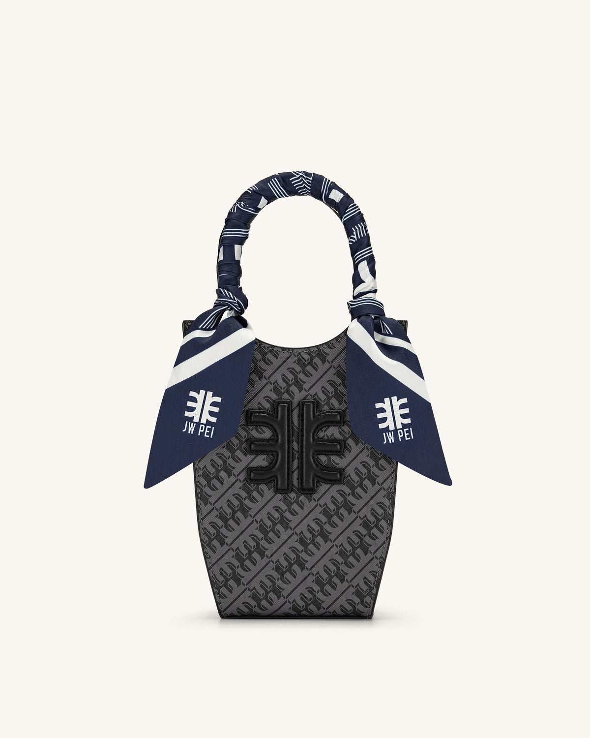 FEI Faux Silk Twill Scarf - Navy