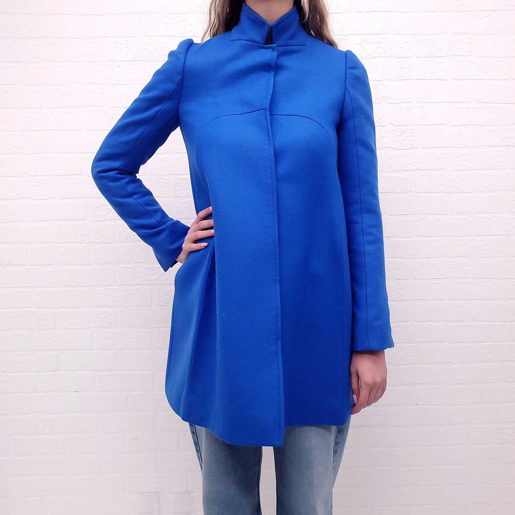 STELLA MCCARTNEY BLUE PEACOAT - SIZE 38