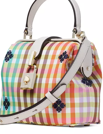 Kate Spade New York The Remedy Bella Plaid Top Handle Bag