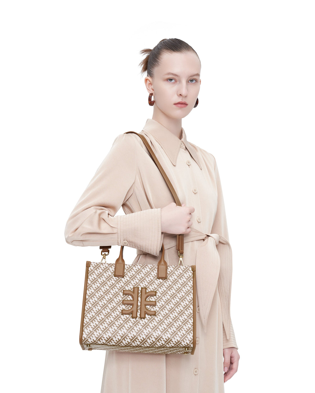 FEI Medium Tote Bag - Brown