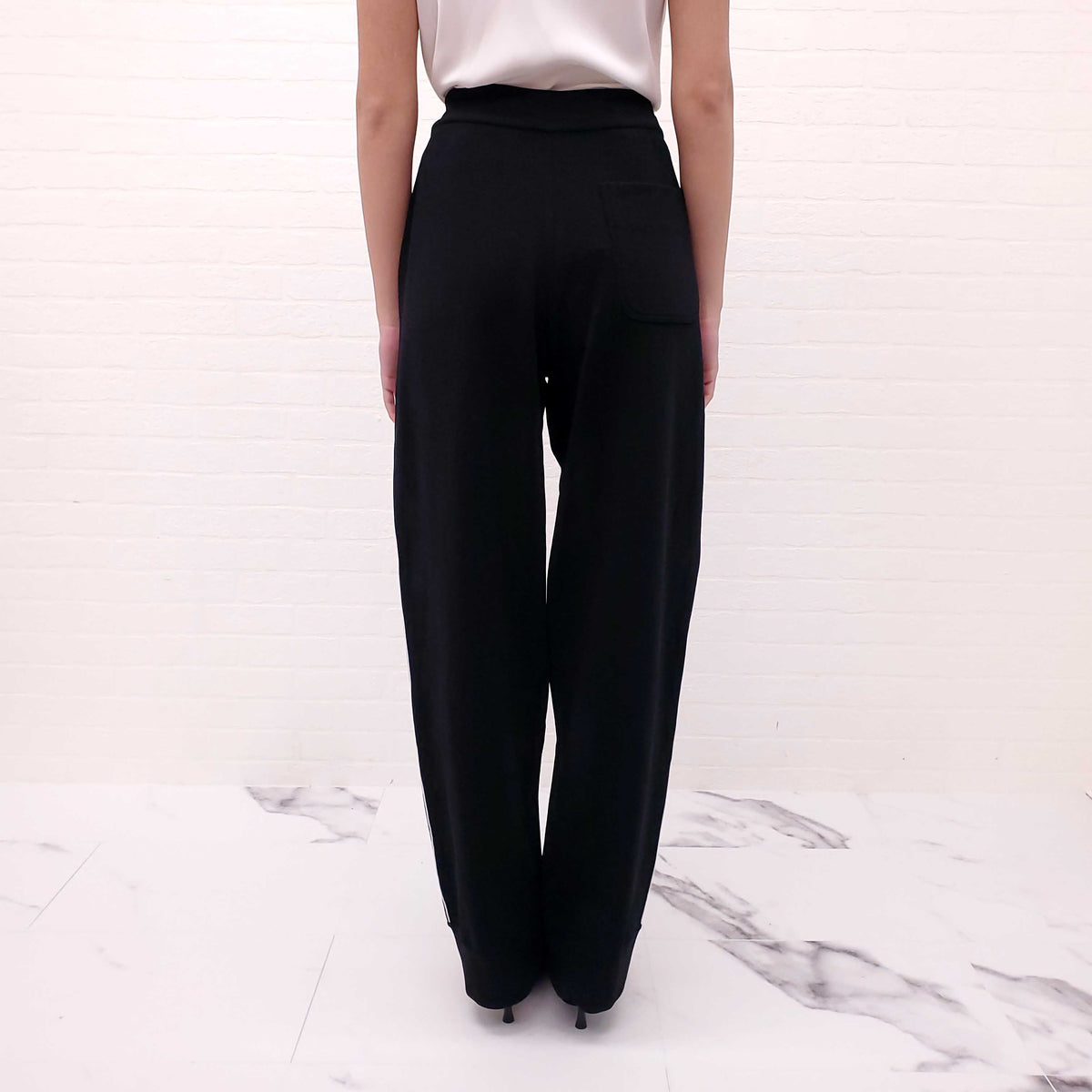 VALENTINO BLACK LOGO TRACK PANTS - SIZE XL MENS/XXL WOMENS