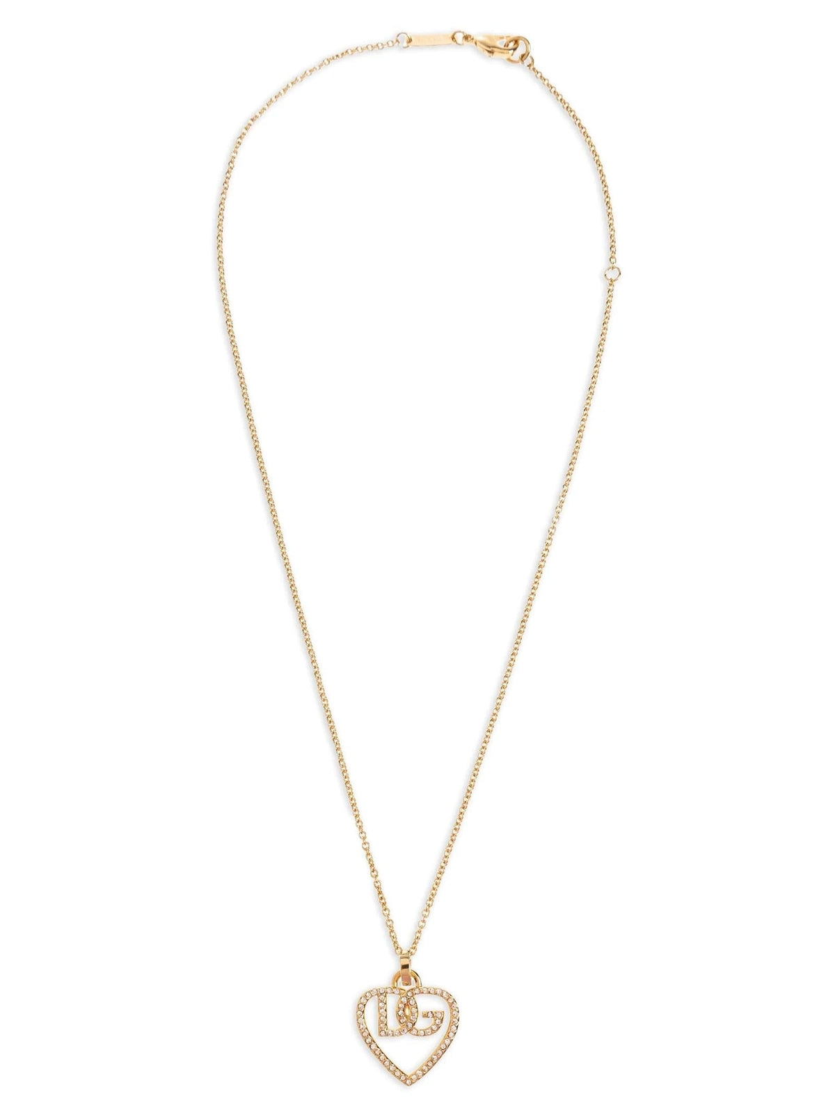 Dolce & Gabbana Women Strass Logo Necklace