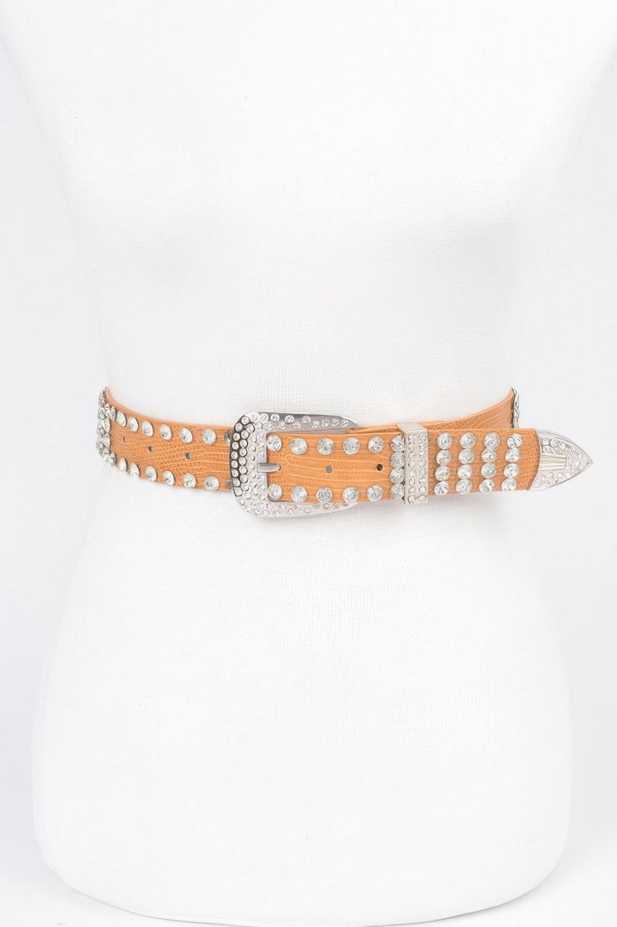Sparkling Rhinestone Metal Belt
