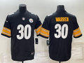 Men's Pittsburgh Steelers Jaylen Warren #30 Black Game jersey