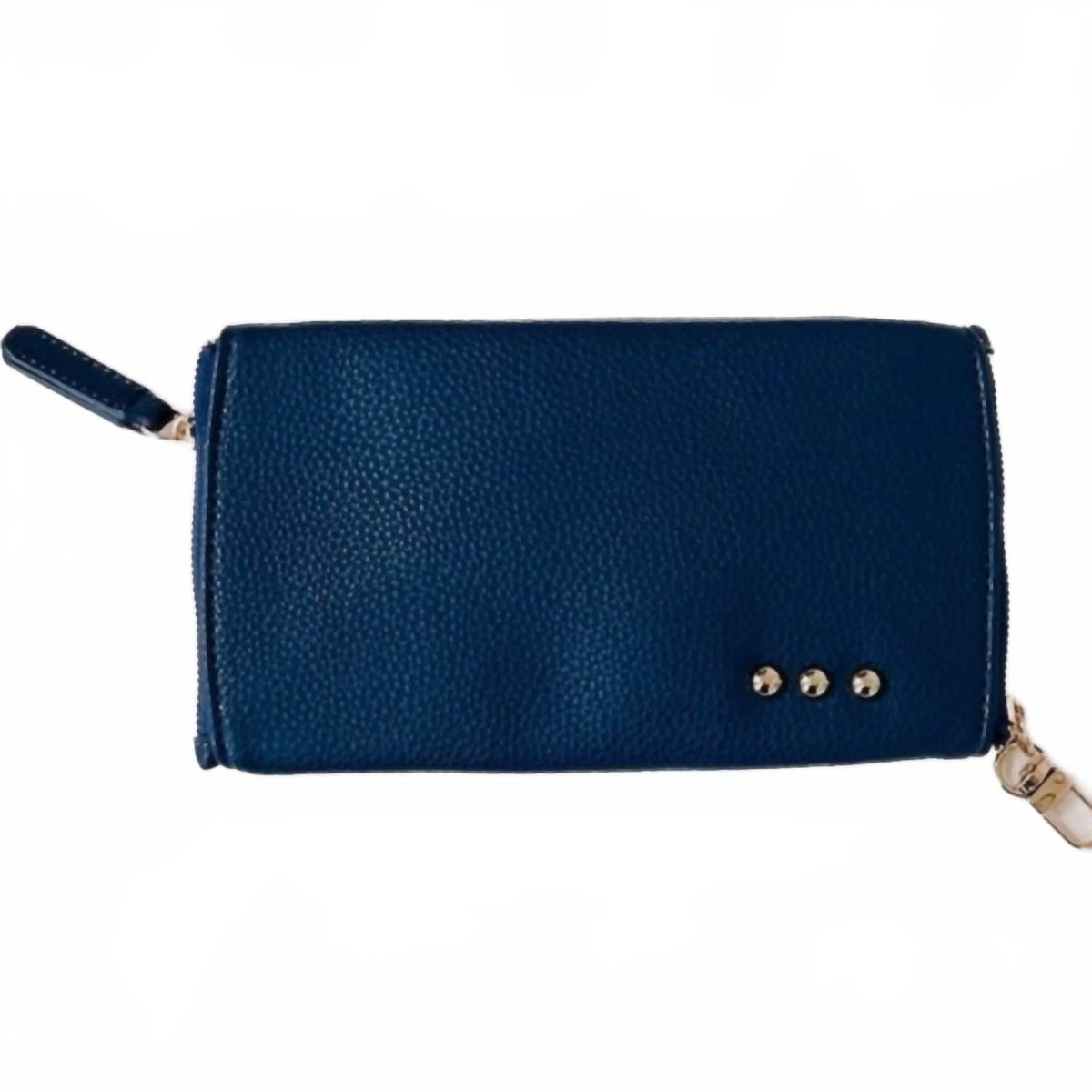 Women's Skyla 2-In-1 Glasses Case Holder In Navy Blue Vegan Leather