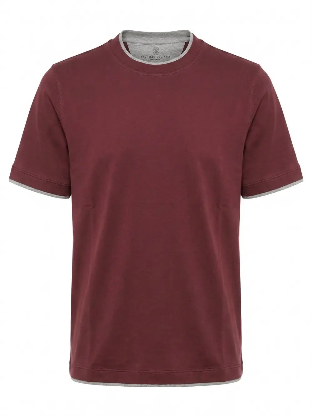 Brunello Cucinelli Men T-Shirt With Faux-Layering