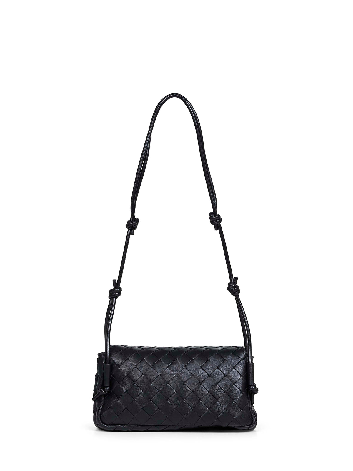 Bottega Veneta Women Black Notturno Crossbody Bag