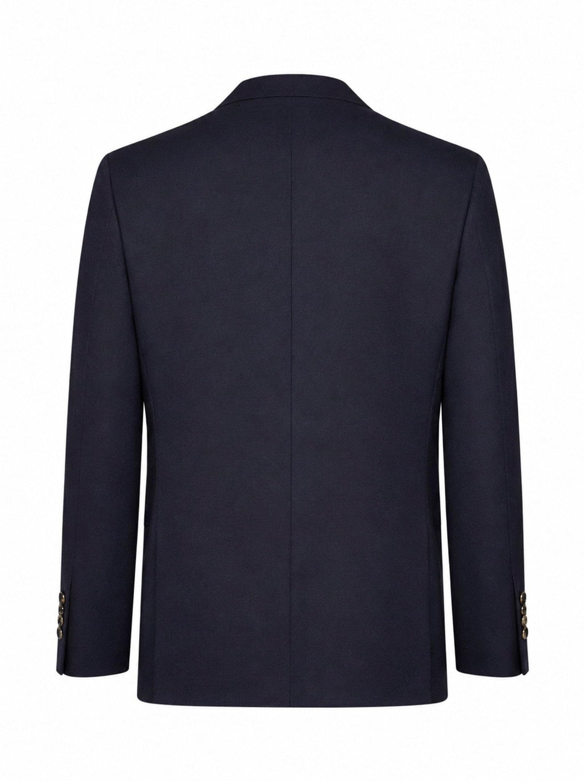 Brunello Cucinelli Men Blue Virgin Wool Flannel Deconstructed Blazer