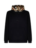 Burberry Men Checked Cotton Hoodie