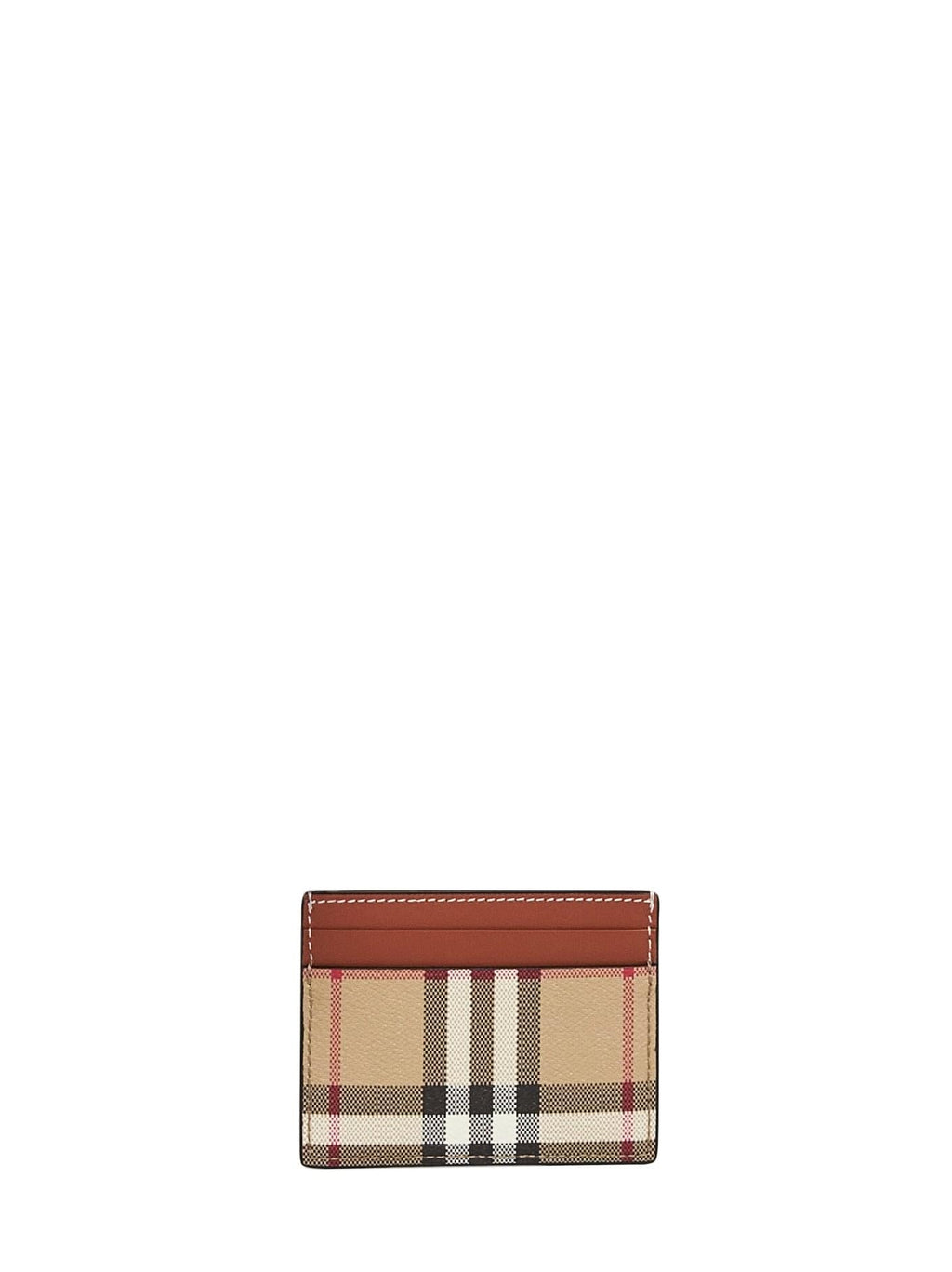 Burberry Women Archive Beige Check Credit Card Holder