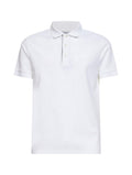 Burberry Men White Cotton Pique Polo Shirt With Ekd Embroidery