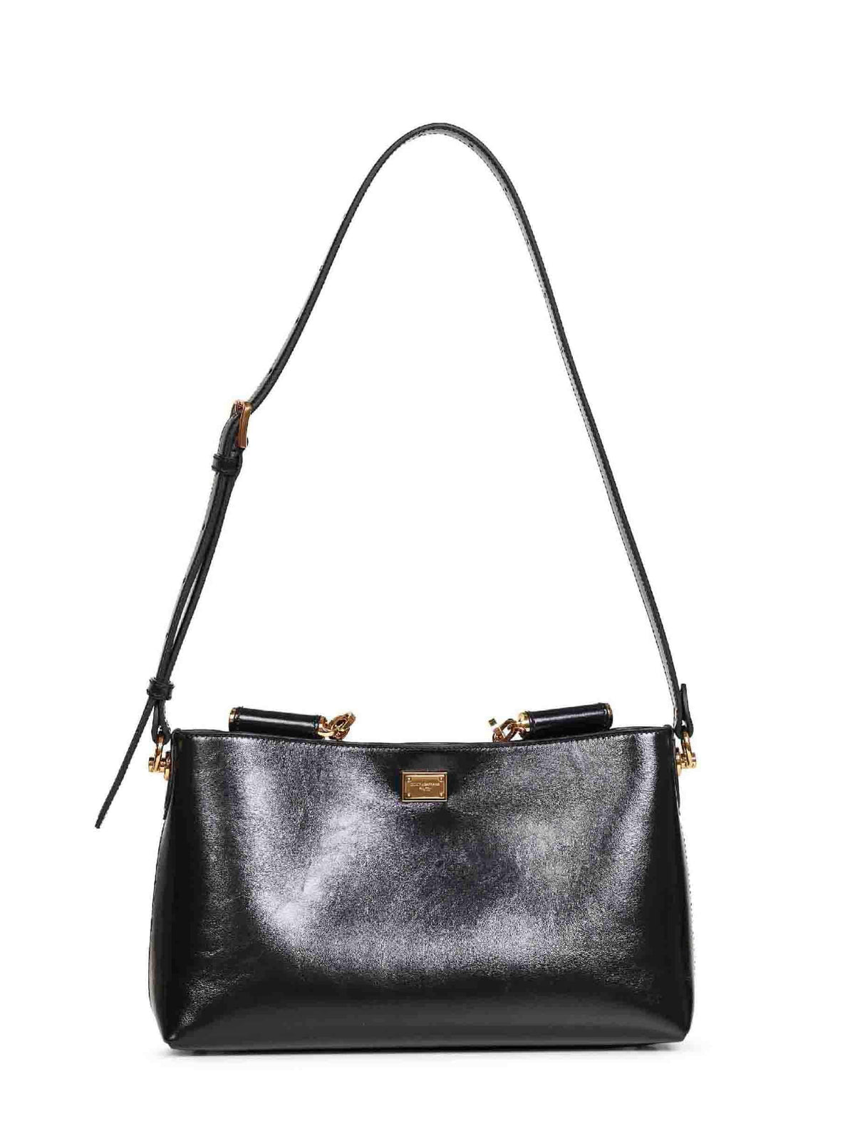Dolce & Gabbana Women Black Vittoria Medium Handbag With Shoulder Strap