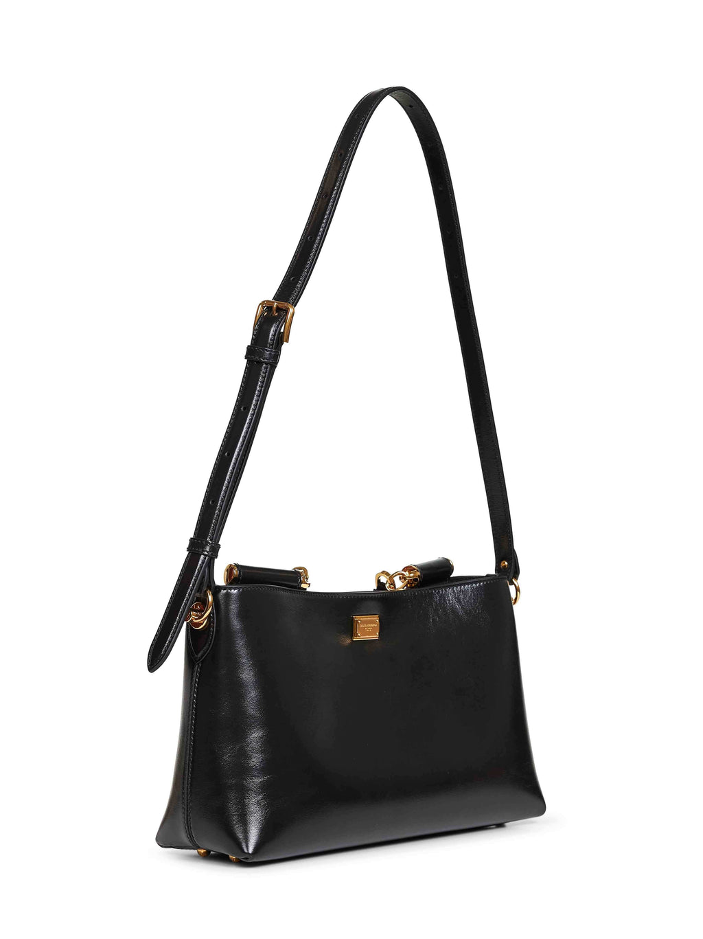Dolce & Gabbana Women Black Vittoria Medium Handbag With Shoulder Strap