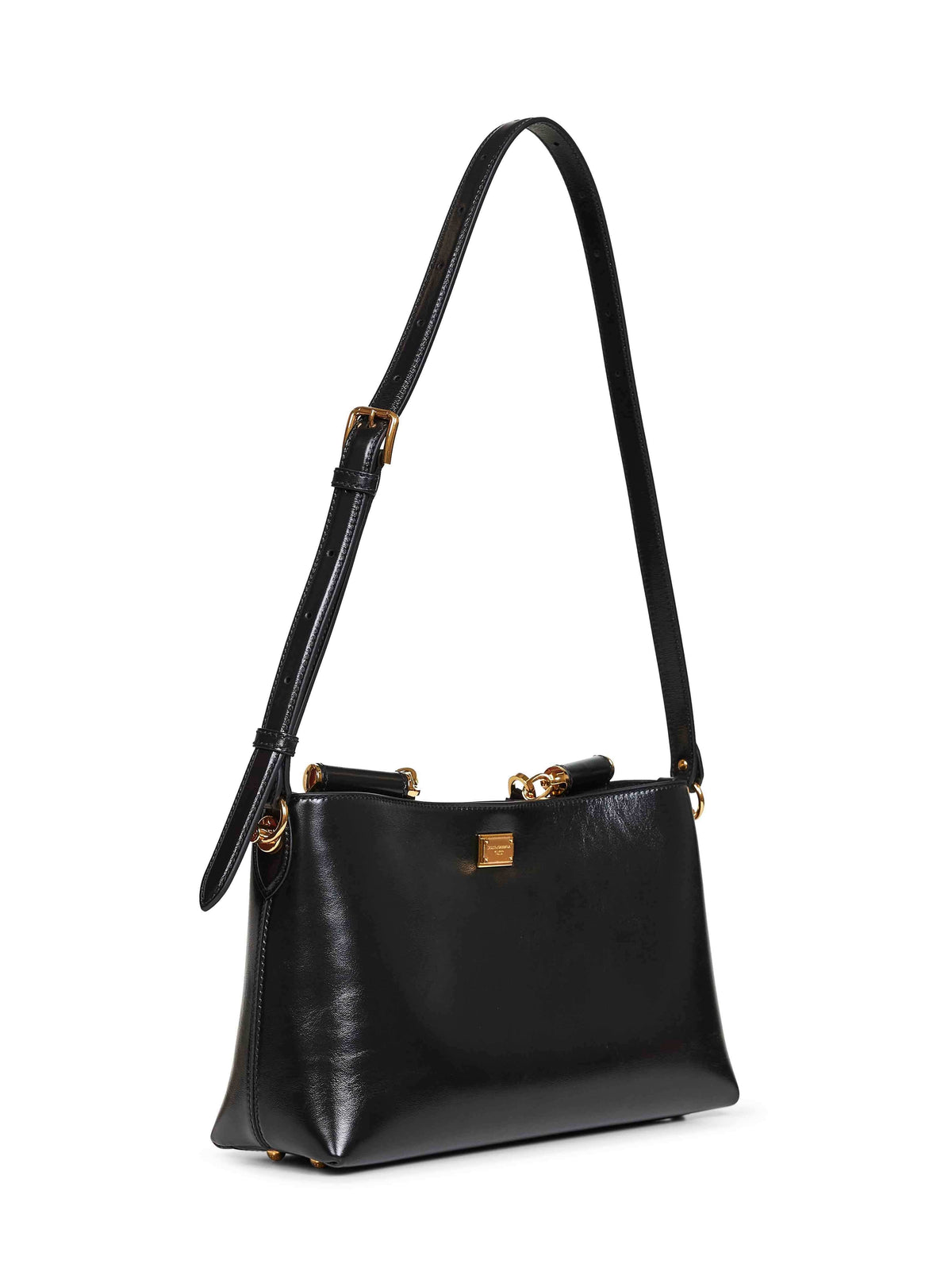 Dolce & Gabbana Women Black Vittoria Medium Handbag With Shoulder Strap