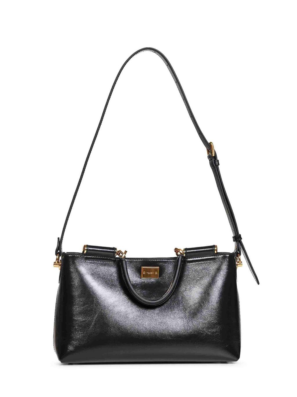 Dolce & Gabbana Women Black Vittoria Medium Handbag With Shoulder Strap