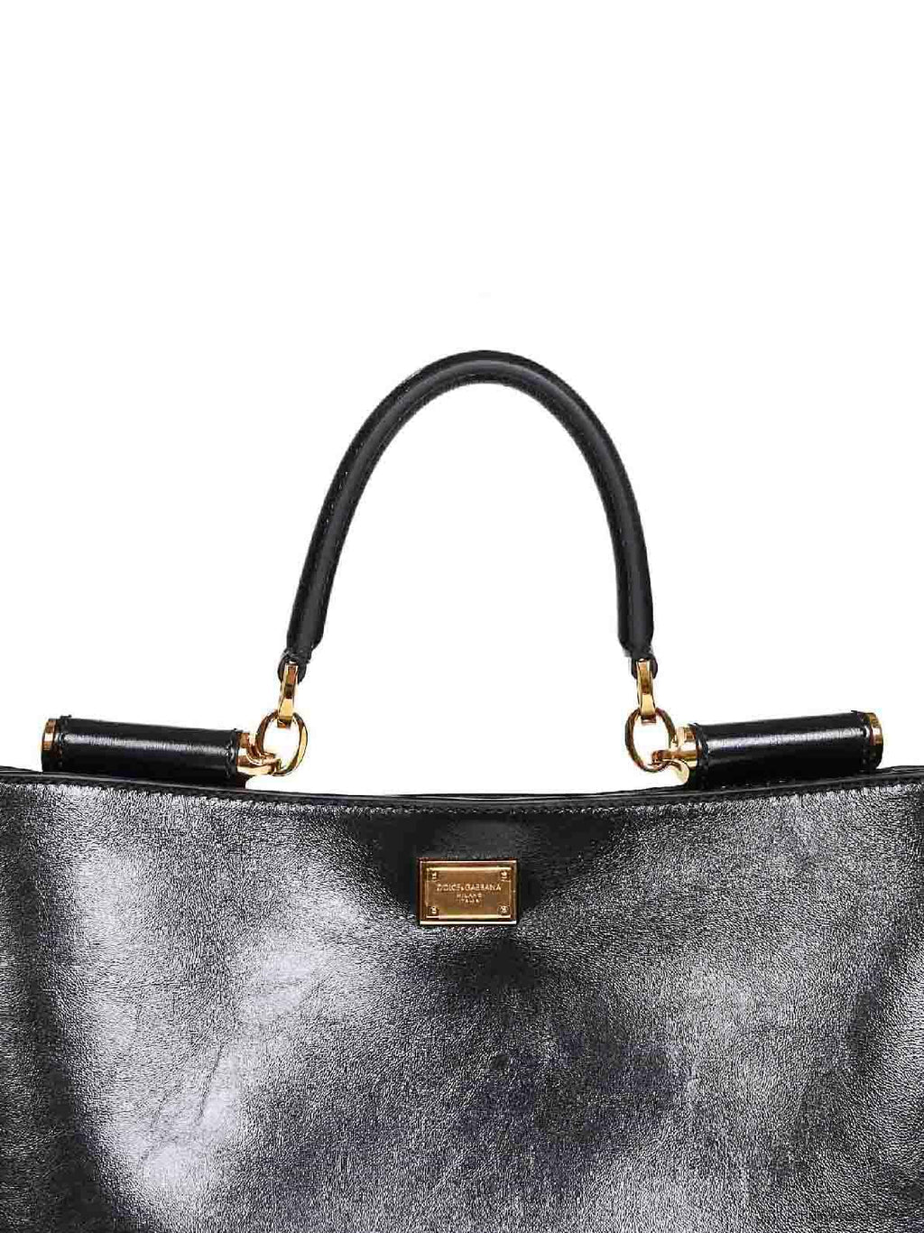 Dolce & Gabbana Women Black Vittoria Medium Handbag With Shoulder Strap