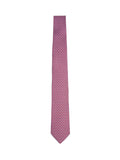 Ferragamo Men Red Silk Tetris Print Tie