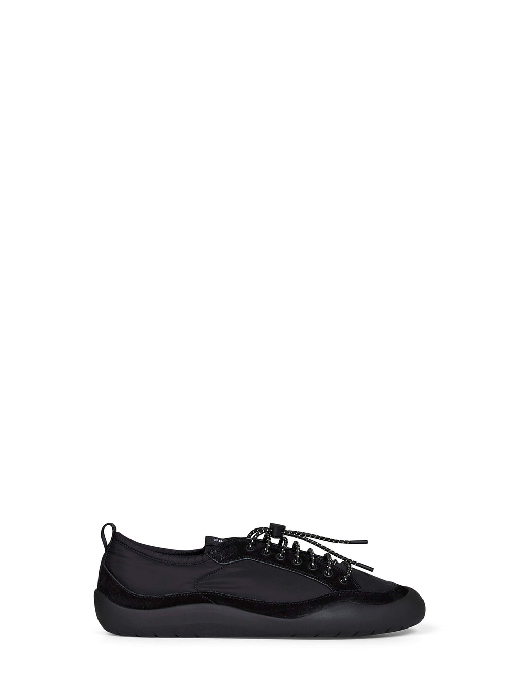 Prada Calzature Men Black Re-Nylon And Suede Speedrock Sneakers