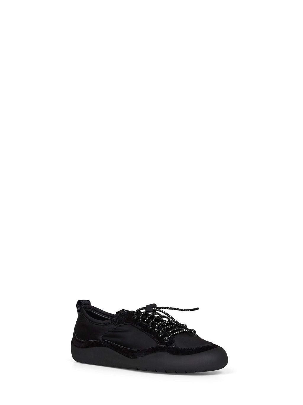 Prada Calzature Men Black Re-Nylon And Suede Speedrock Sneakers