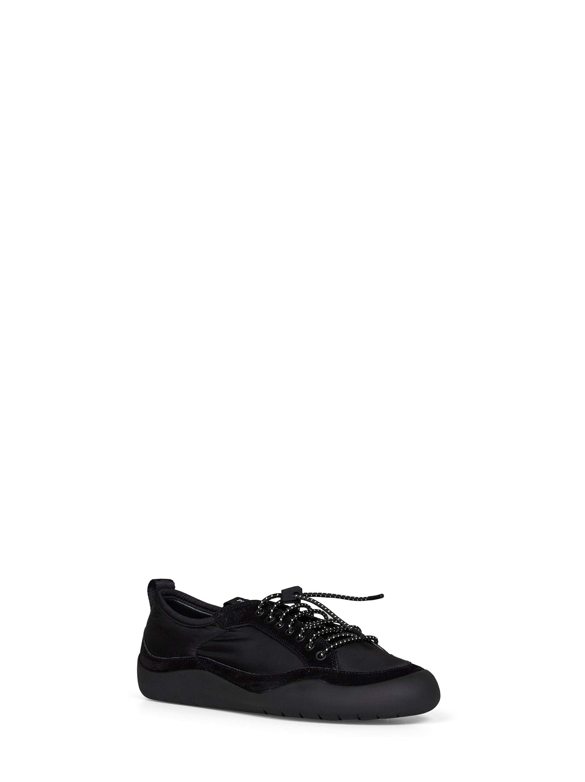Prada Calzature Men Black Re-Nylon And Suede Speedrock Sneakers