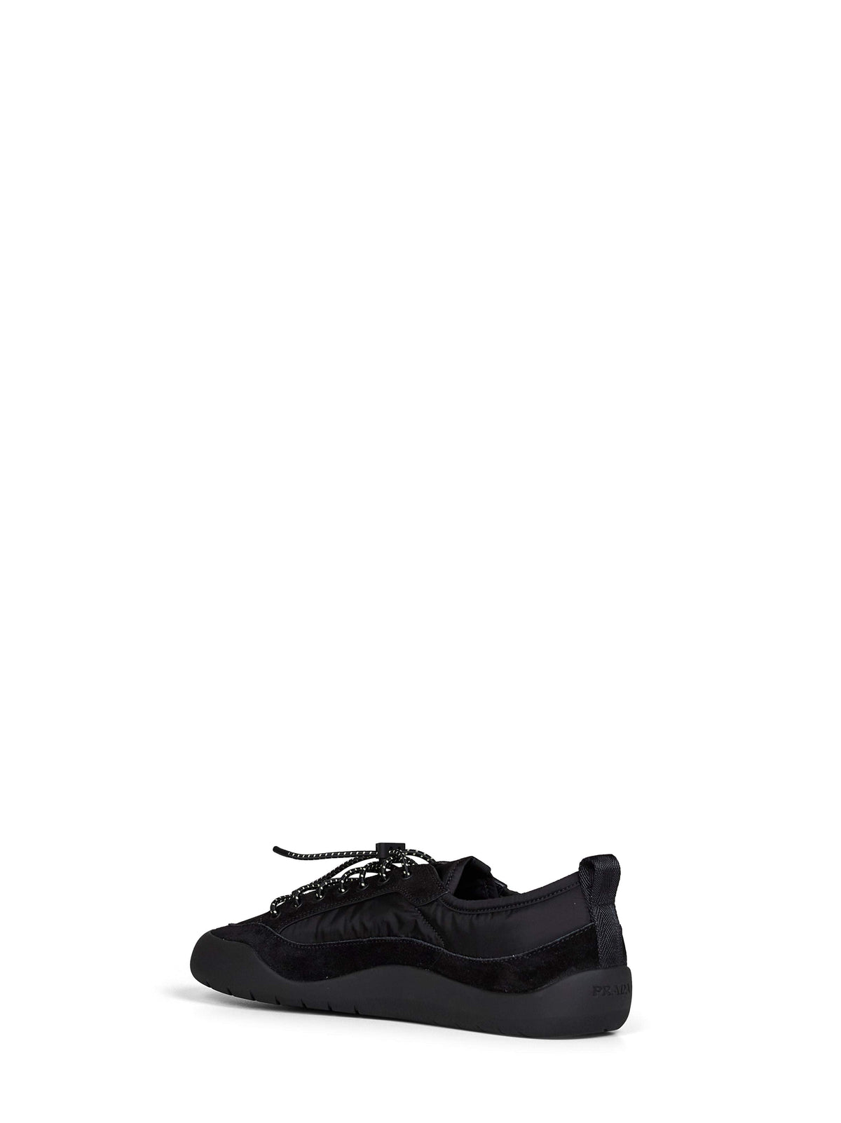 Prada Calzature Men Black Re-Nylon And Suede Speedrock Sneakers