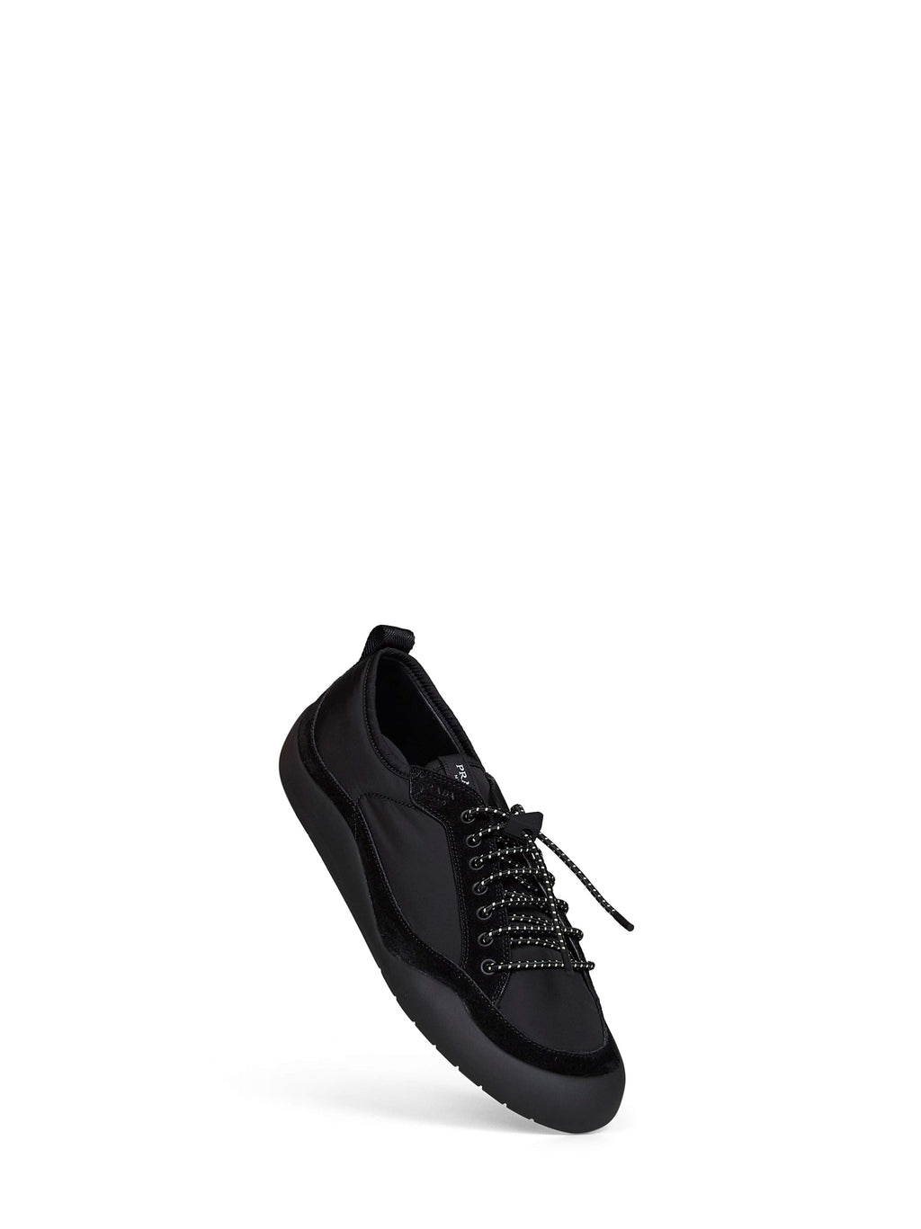Prada Calzature Men Black Re-Nylon And Suede Speedrock Sneakers