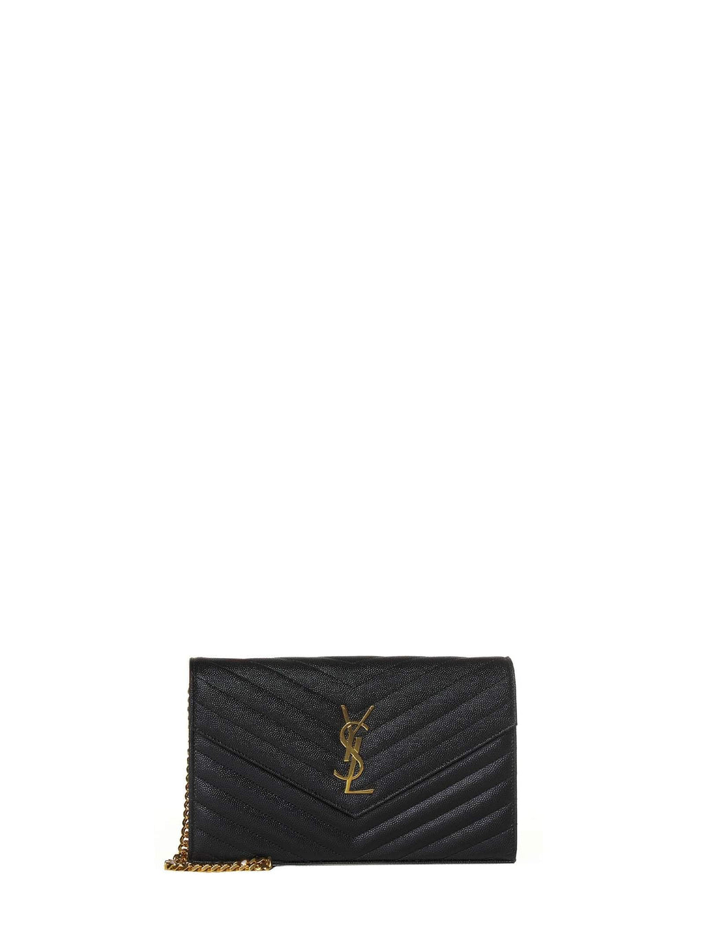 Saint Laurent Women Classic Cassandre Pouch In Grain De Poudre Leather By Saint Laurent