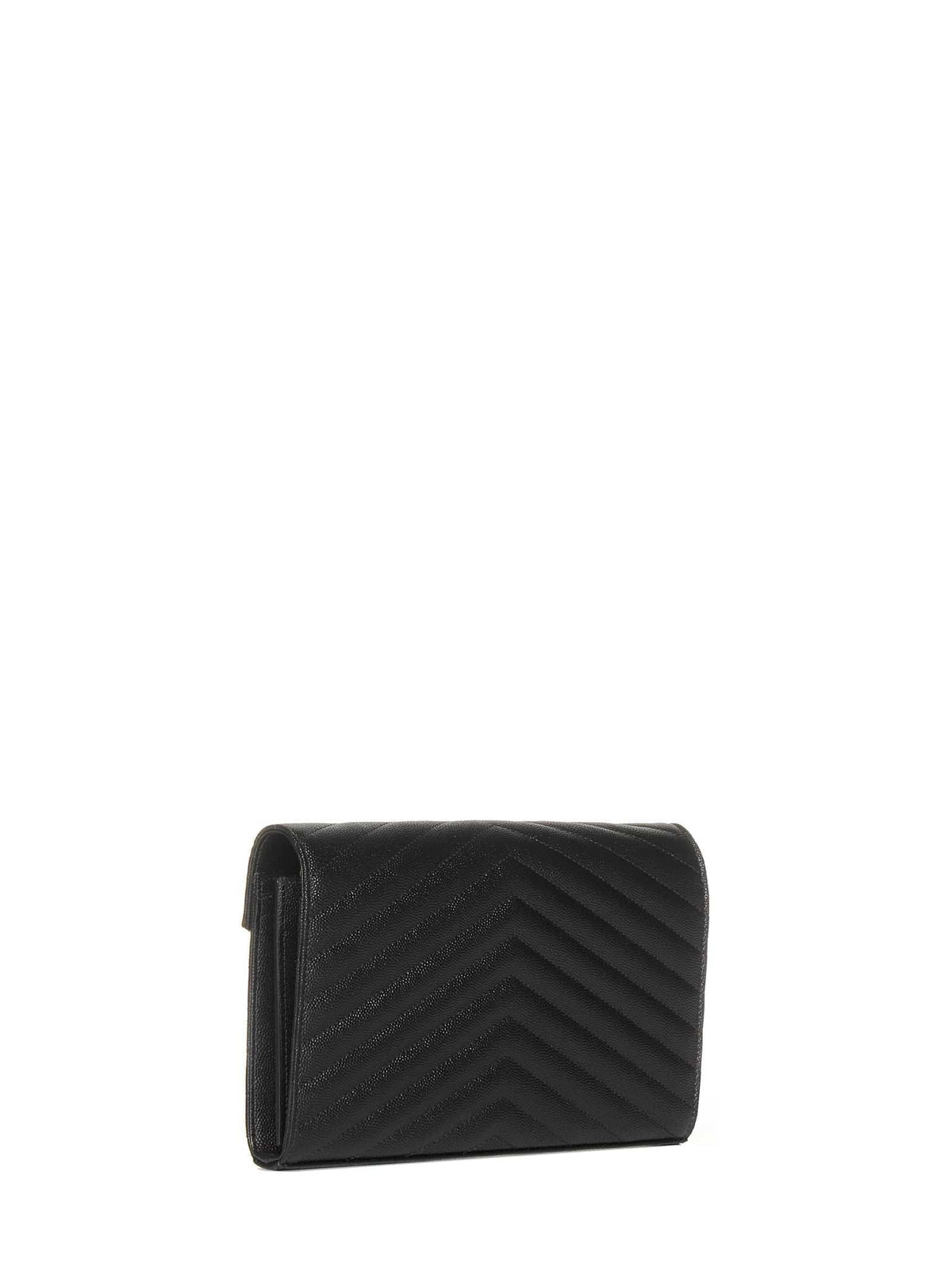 Saint Laurent Women Classic Cassandre Pouch In Grain De Poudre Leather By Saint Laurent