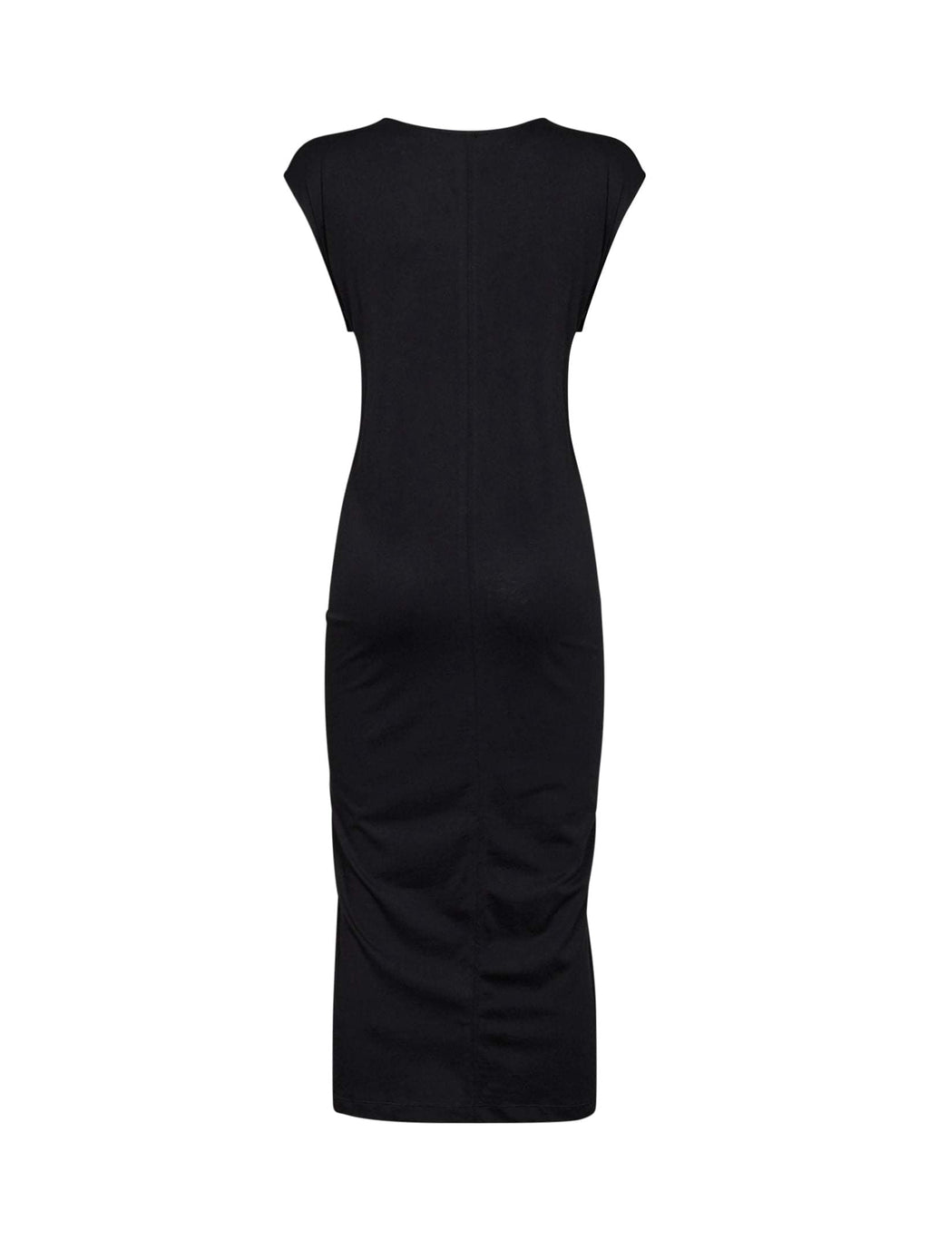 Toteme Women Black Jersey Tie-Waist Midi Dress