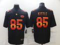 Men's San Francisco 49ers #85 George Kittle Black Game Player jersey