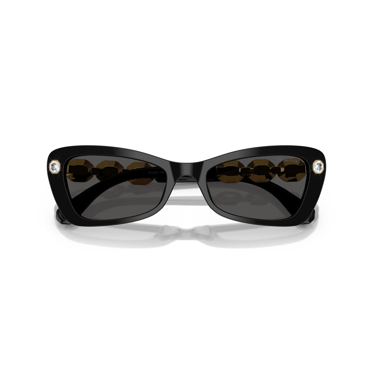 0Sk6033 Cat-Eye Sunglasses with Crystal Accents