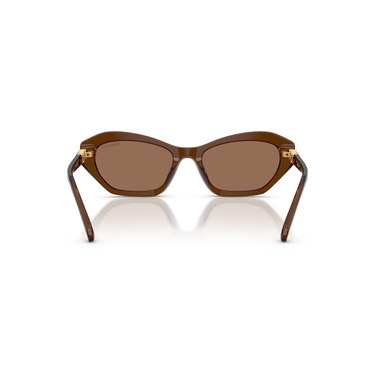 0Sk6048 Geometric Cat-Eye Sunglasses with Gold Accents