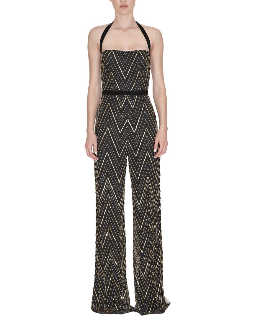 Reem Acra Beaded Jumpsuit