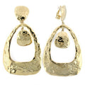 Gold Brass Earrings with No Stone