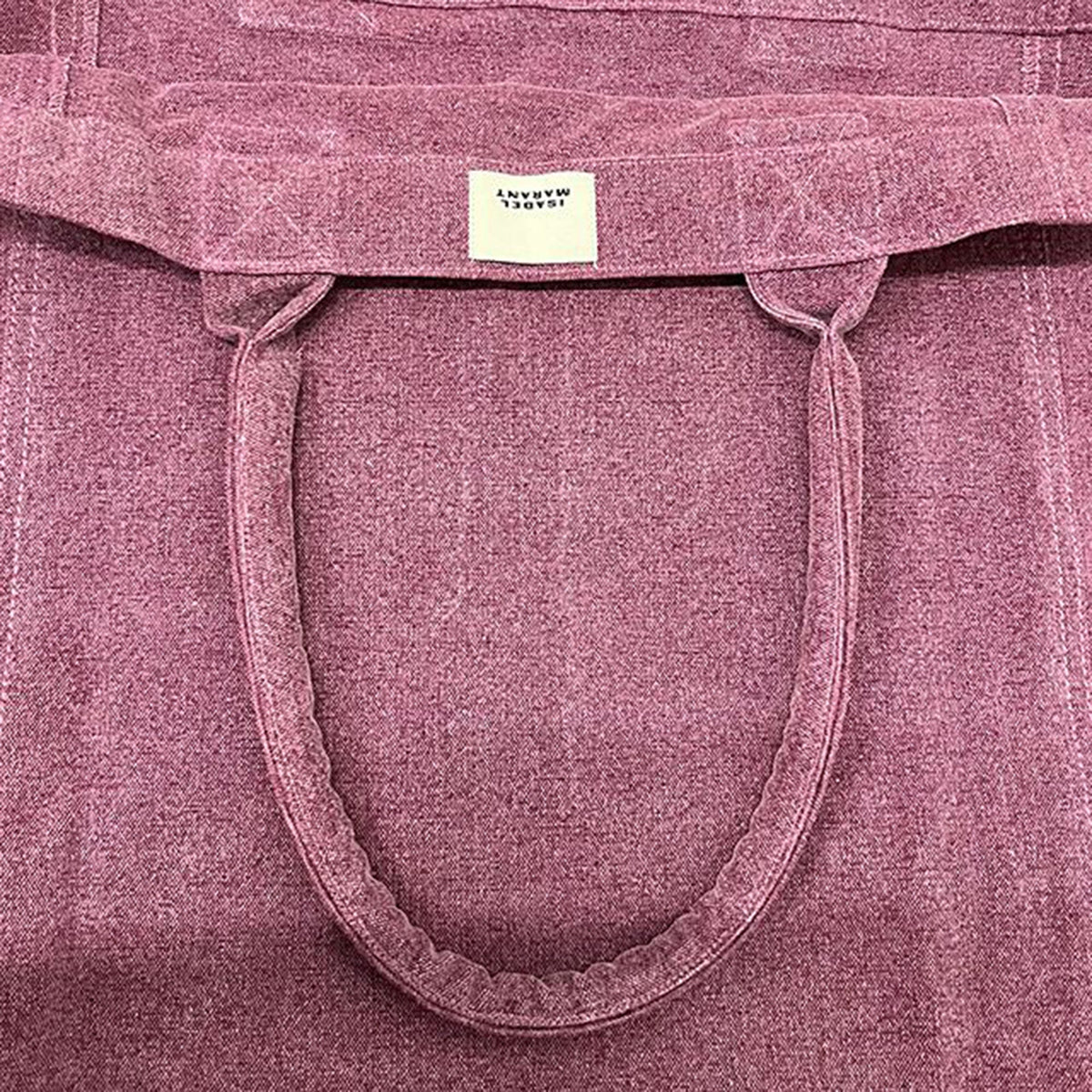 Yenky Logo Embroidered Shopper Bag Plum