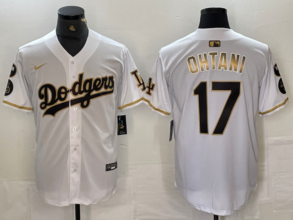 Men's Los Angeles Dodgers Shohei Ohtani White Alternate Game jersey