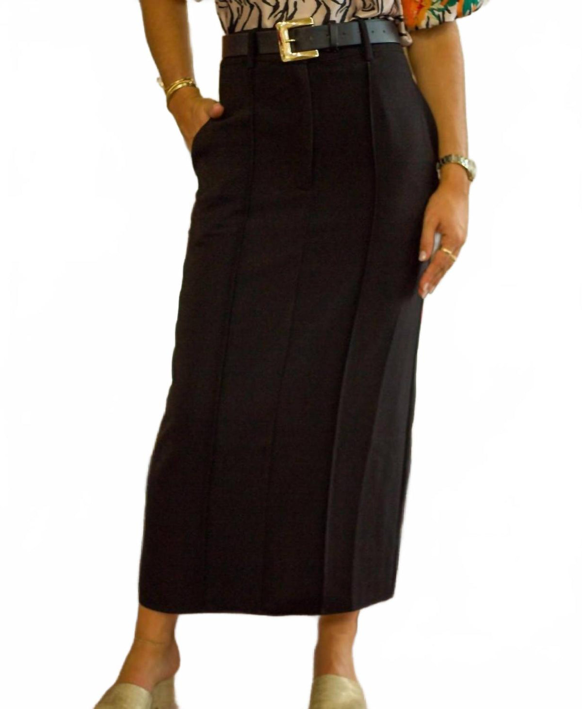 Classic Maxi Skirt In Black