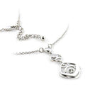 Rhodium Brass Chain Pendant with No Stone