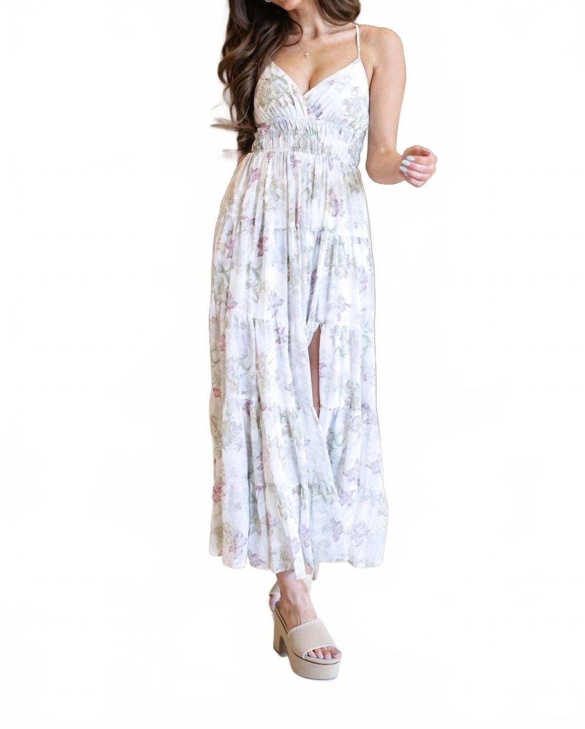Aaliyah Dress In White
