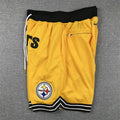 Men's Pittsburgh Steelers Yellow Pocket Shorts1