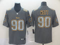 Men's Pittsburgh Steelers T.J. Watt #90 Gray Player Game jersey