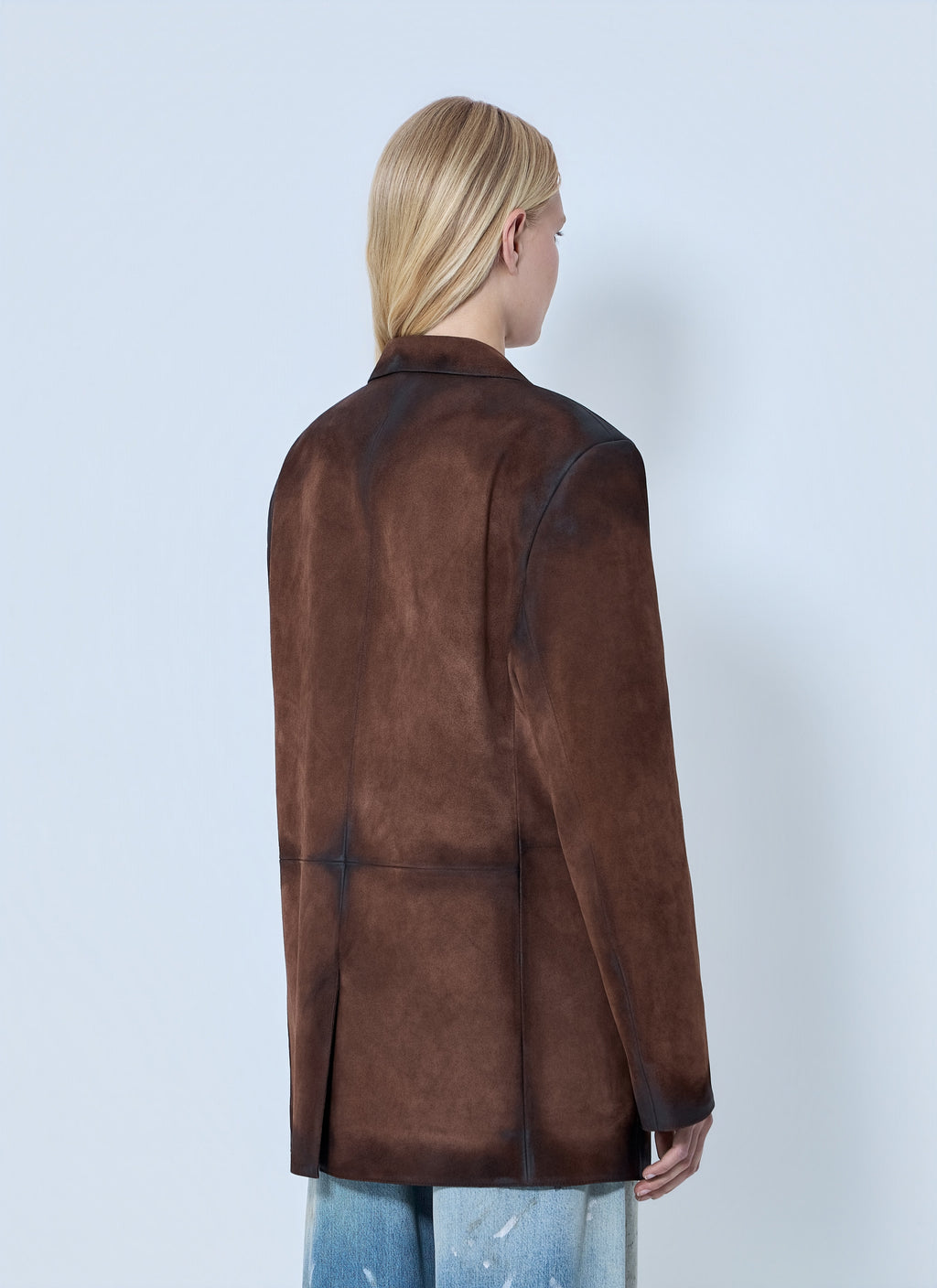 Acne Studios Women Distressed Suede Blazer